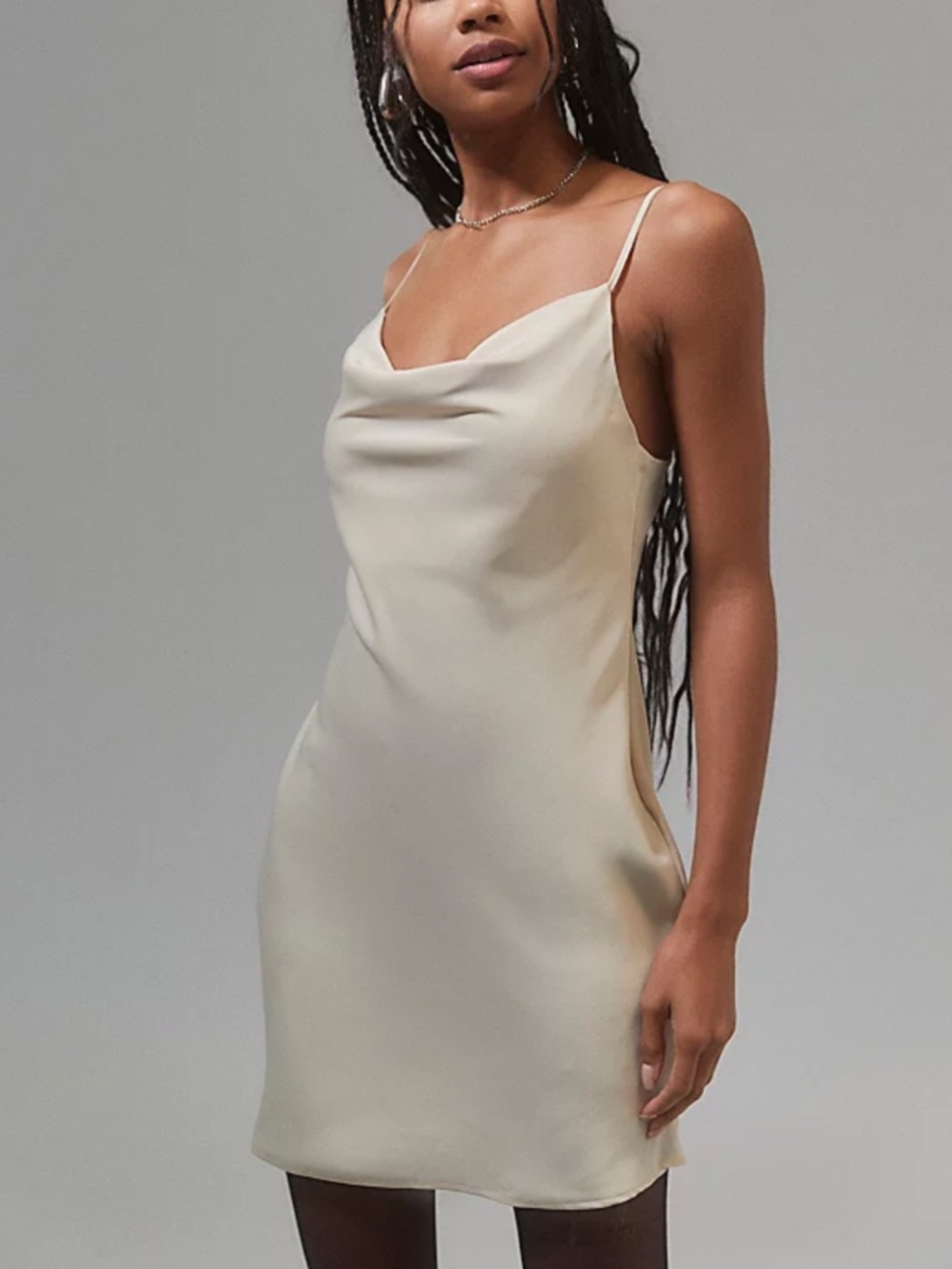 Urban outfitters Mallory cream cowl neck slip dress - Picture 5 of 7